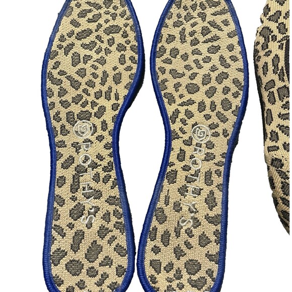 Rothy's The Loafer Spotted Leopard Print Size 9 Wide Women's Slip On Shoes - Picture 6 of 9